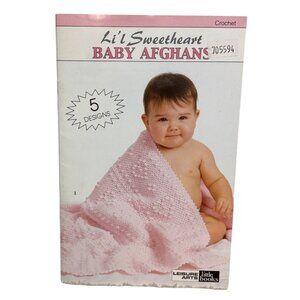Lil Sweetheart Baby Afghans Crochet Pattern Book Leisure Arts 2002